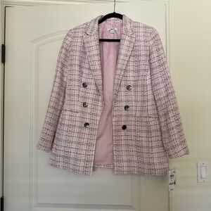 Bar III Light Pink Tweed Blazer